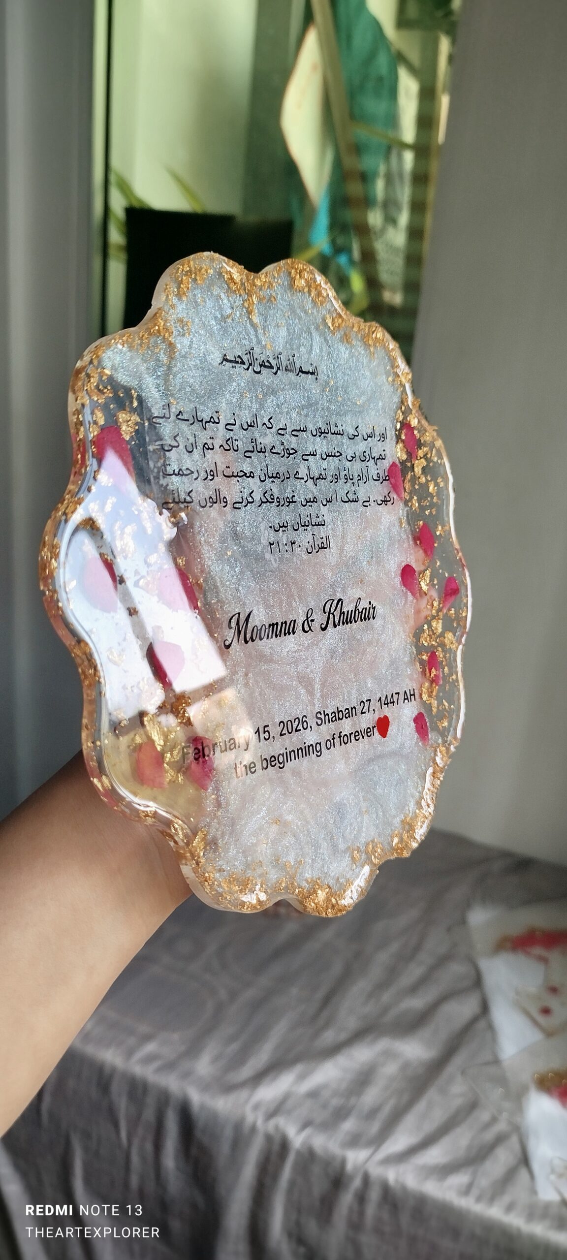 handmade resin coaster – 8 inch handmade resin coaster – 8 inch