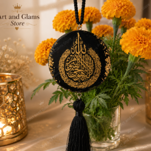 handmade resin ayatul kursi car hanging ✨
