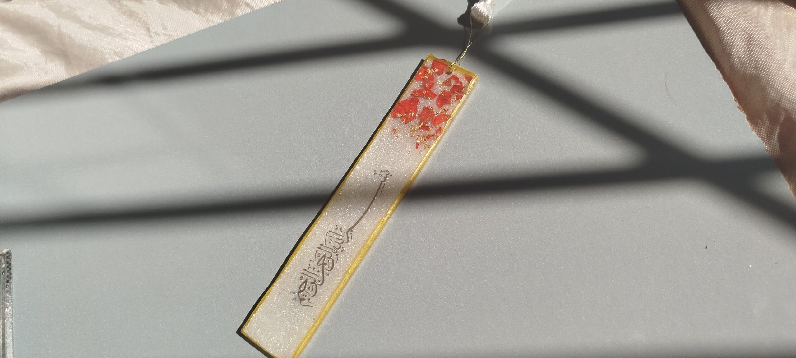 handmade resin bookmark – bismillah design ✨ handmade resin bookmark – bismillah design ✨