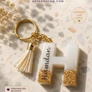 personalized resin keychain