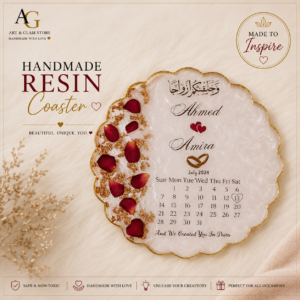 Home handmade resin coaster β 8 inch