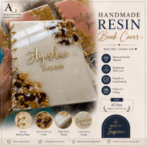 Home handmade resin book cover