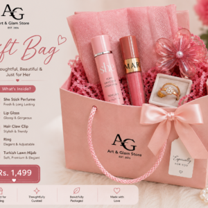 Home gift bag β scarf, necklace, stick perfume & lip gloss