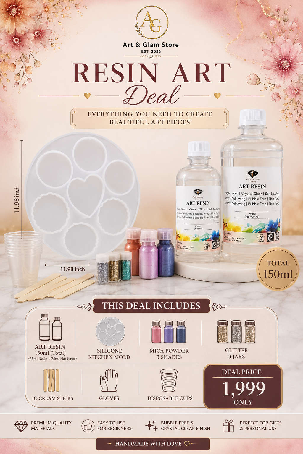 resin beginner kit – 2 in 1 combo pack resin beginner kit – 2 in 1 combo pack