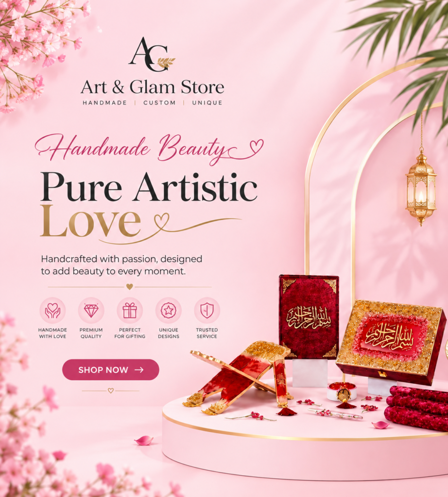 Art & Glam Store handmade resin art and luxury gift collection